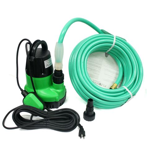 sump pump hook up to garden hose